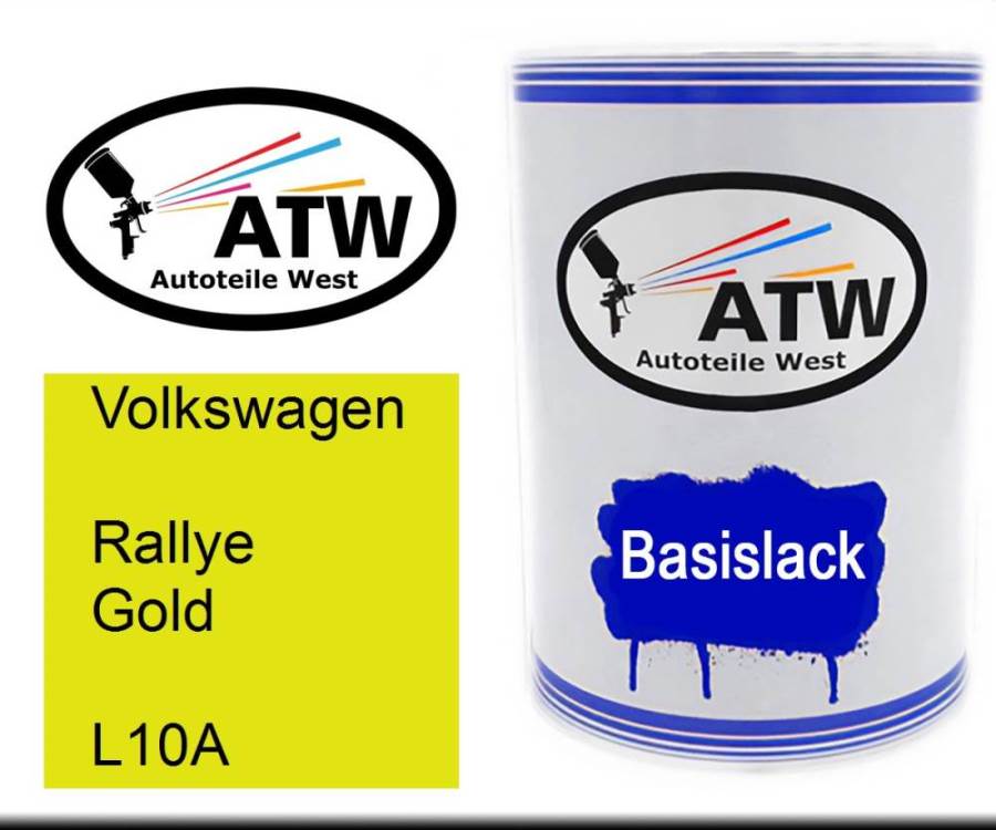 Volkswagen, Rallye Gold, L10A: 500ml Lackdose, von ATW Autoteile West.